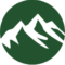 Logo of Lake District Mountains in Green Circle